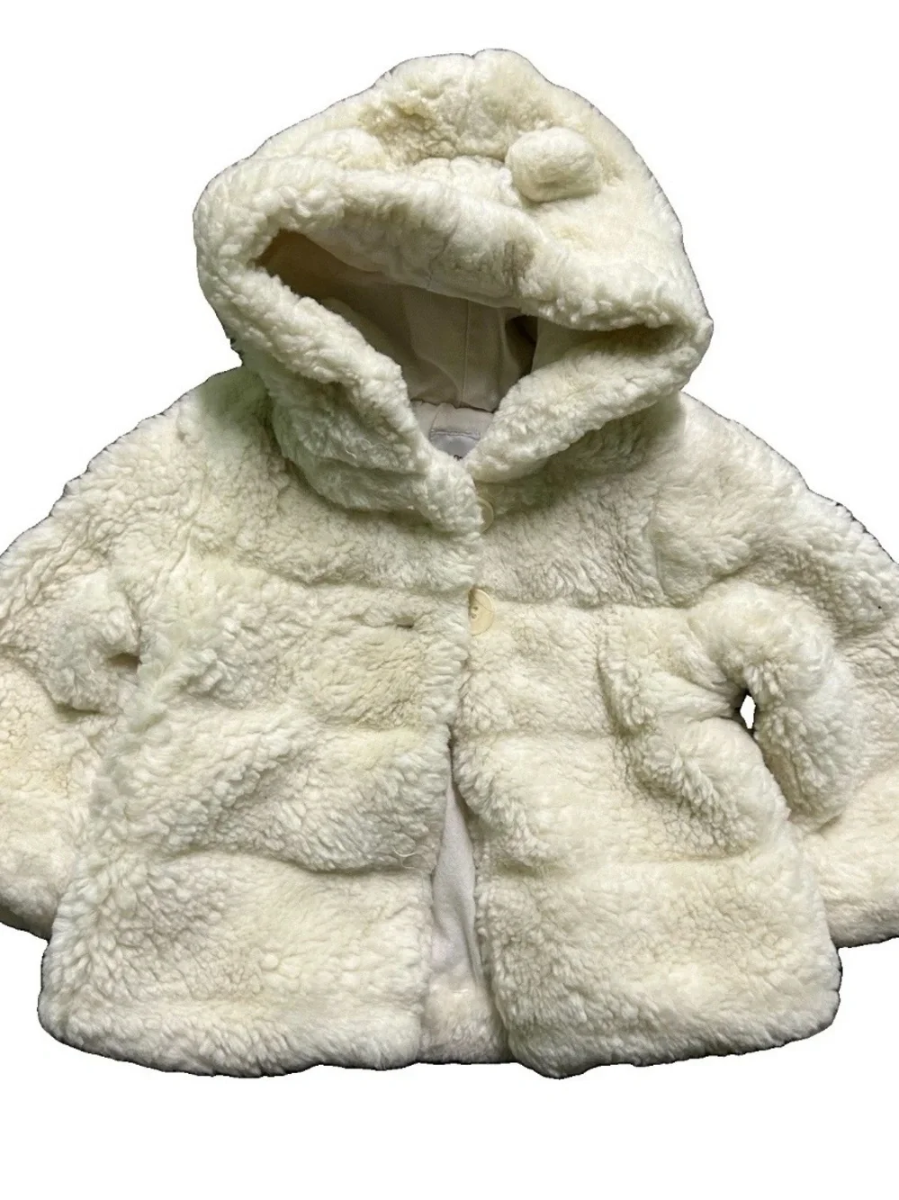 Baby Gap White Winter Jacket Size 6-12 Months